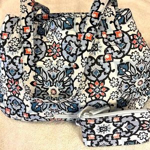 Lisbon Medallion Triple Compartment Shoulder Bag & Zip ID Case